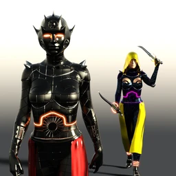 Scifi Dark Goddess Outfit For Genesis 8 Female(s)