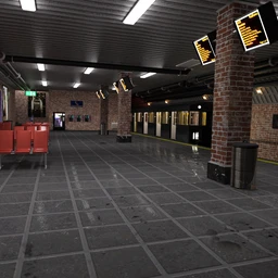 Subway Platform For Iray