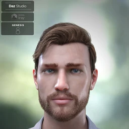 Trevor Hair Set for Genesis 8 Male(s)