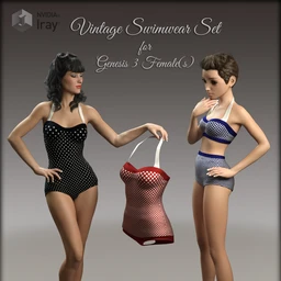 Vintage Swimwear set for G3F