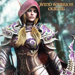 Wind Warrior Outfit with dForce for Genesis 8 Female(s)