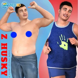Z Husky Guy Shape Preset and Poses for Genesis 8 Male