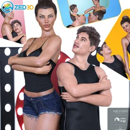Z My Short Boyfriend Shape Presets and Poses for Genesis 8