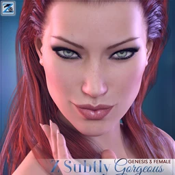 Z Subtly Gorgeous – Morph Dial and One-Click Expressions for G3F-V7