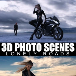 3D Photo Scenes – Lonely Roads