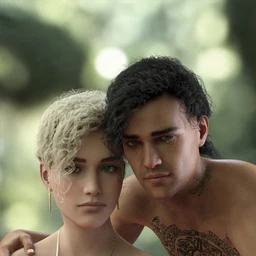 Acher Ponytail Hair for Genesis 8 Male(s) and Female(s)