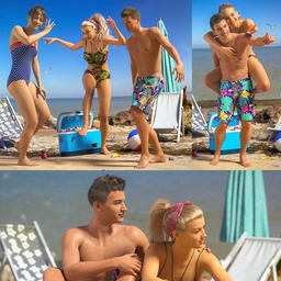 Beach Party Poses for Genesis 8