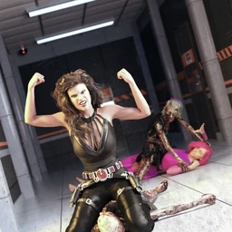 Cat Fight Poses for Genesis 8 Female