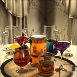 Cheers Drink Tray and Drinks