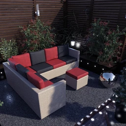 Contemporary Garden Furniture Set 01