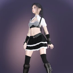 dForce Doll Fighter Outfit for Genesis 8 Female(s)