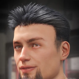dForce Eddie Hair and Goatee for Genesis 8 Male(s)