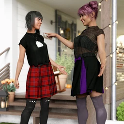 dForce Emo Style Outfit Textures