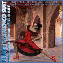 dForce Flirty Flamenco Suit for Genesis 8 and Genesis 3 Female