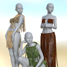 dForce Grass Cord Outfits for Genesis 8 Female