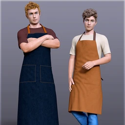 dForce H&C Apron and Casual Outfit for Genesis 8 Male(s)