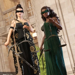 dForce Lady Justice Outfit Textures