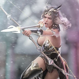 dForce Lightning Archer Outfit and Weapons