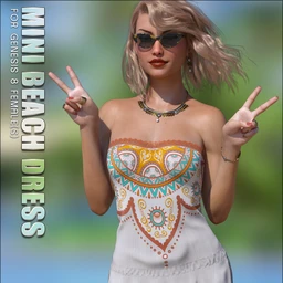 dForce Mini Beach Dress Genesis 8 Females