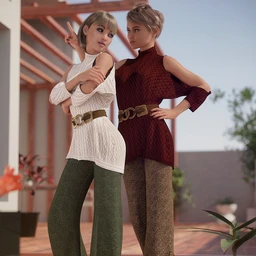 dForce Sweater Outfit Textures for Genesis 8 Female(s)