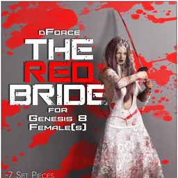 dForce The Red Bride for Genesis 8 Females