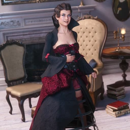 dForce Vintage Cage Dress for Genesis 8 Female(s)