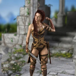 dForce Warrior Amazonia Outfit for Genesis 8 Female(s)