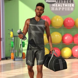 dForce Workout Outfit for Genesis 8 Male(s)