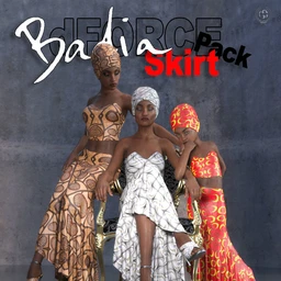 dForce-Badia Skirt Pack For Genesis 8 Females