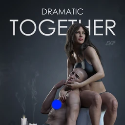 Dramatic Together Poses for Genesis 8