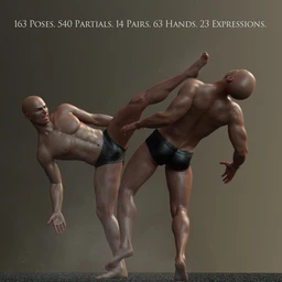 Fight Lab – Poses and Expressions for Genesis 8 Male