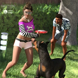 Flying Disk Games Poses and Props