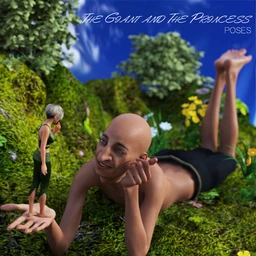 Giant and Princess Poses for Genesis 8 Male(s) and Female(s)