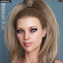 Hannah Ponytail Hair for Genesis 3 and 8 Female(s)