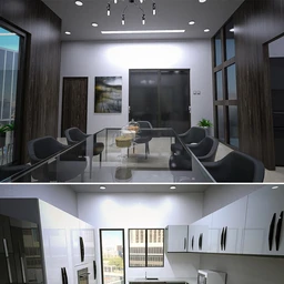 High Rise Kitchen and Dining Room