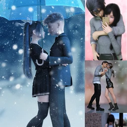 In Love Poses for Genesis 8