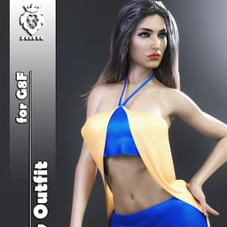 JMR dForce Ashley Outfit for G8F