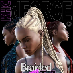 KHC – Braided Pony Tail For Genesis 8 Females