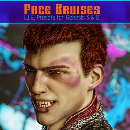 L.I.E. FACE BRUISES for Genesis 3 and 8