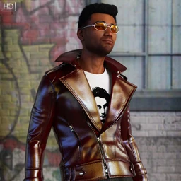 Leather Jacket Outfit for Genesis 8 Male(s)