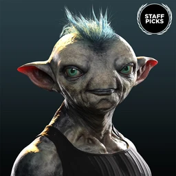 Mervin the Alien HD for Genesis 8 Male