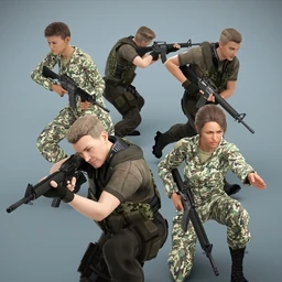 Military Action Poses for Genesis 8