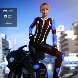 Motorbike Suit Outfit for Genesis 8 Female(s)