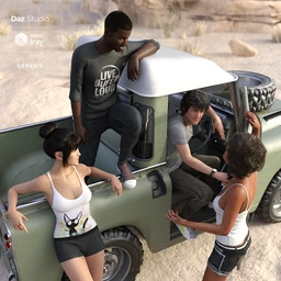 Off Road Adventure Poses for Genesis 8