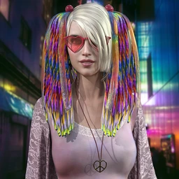 Raver Hair for Genesis 8 Females