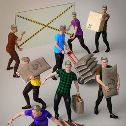 Removals Poses and Props Genesis 8 Male