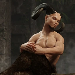 Satyr with dForce Hair for Genesis 8 Male