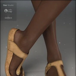Summer Style Sandals for Genesis 8 Female(s)