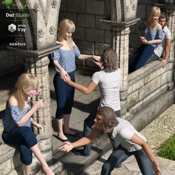 Tearchi Dalliance Poses for Genesis 8