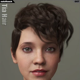 Tia Hair for Genesis 3 and 8 Female(s)
